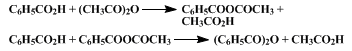 Reaction equation for BENZOIC ANHYDRIDE