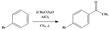 Reaction equation for p-BROMOACETOPHENONE (Acetophenone, p-bromo-)