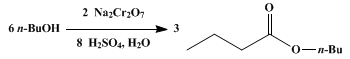 Reaction equation for n-BUTYL n-BUTYRATE (Butyric acid, butyl ester)