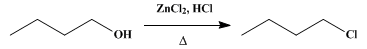 Reaction equation for n-BUTYL CHLORIDE (Butane, 1-chloro-)