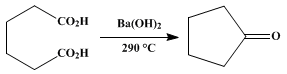 Reaction equation for CYCLOPENTANONE