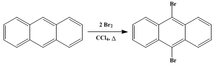 Reaction equation for 9,10-DIBROMOANTHRACENE (Anthracene, 9,10-dibromo-)