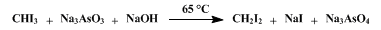 Reaction equation for METHYLENE IODIDE (Methane, diiodo-)