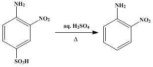 Reaction equation for o-NITROANILINE (Aniline, o-nitro-)