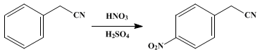 Reaction equation for p-NITROBENZYL CYANIDE (α-Tolunitrile, p-nitro-)
