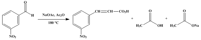 Reaction equation for m-NITROCINNAMIC ACID (Cinnamic acid, m-nitro-)