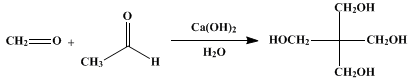 Reaction equation for PENTAERYTHRITOL