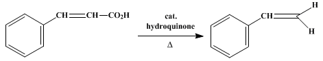 Reaction equation for PHENYLETHYLENE (Styrene)