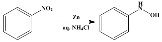 Reaction equation for β-PHENYLHYDROXYLAMINE (Hydroxylamine, N-phenyl-)