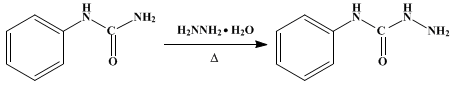 Reaction equation for 4-PHENYLSEMICARBAZIDE (Semicarbazide, 4-phenyl-)