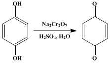 Reaction equation for QUINONE