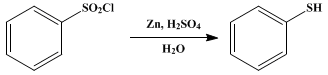 Reaction equation for THIOPHENOL (Benzenethiol)
