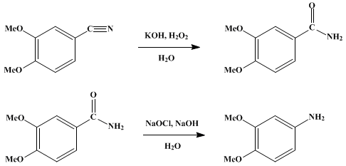 Reaction equation for 4-AMINOVERATROLE (Aniline, 3,4-dimethoxy-)