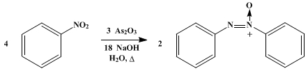 Reaction equation for AZOXYBENZENE