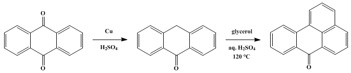 Reaction equation for BENZANTHRONE (7-Benz[de]anthracene-7-one)