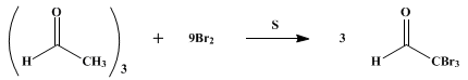 Reaction equation for BROMAL
