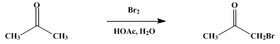 Reaction equation for BROMOACETONE (2-Propanone, 1-bromo-)