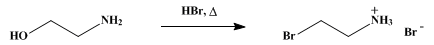 Reaction equation for β-BROMOETHYLAMINE HYDROBROMIDE (Ethylamine, 2-bromo-, hydrobromide)