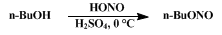 Reaction equation for n-BUTYL NITRITE