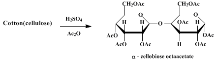 Reaction equation for α-CELLOBIOSE OCTAACETATE