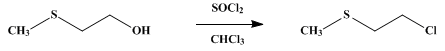 Reaction equation for β-CHLOROETHYL METHYL SULFIDE (Sulfide, β-chloroethyl methyl)