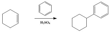 Reaction equation for CYCLOHEXYLBENZENE (Cyclohexane, phenyl-)