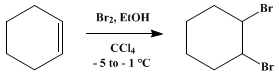 Reaction equation for 1,2-DIBROMOCYCLOHEXANE (Cyclohexane, 1,2-dibromo-)
