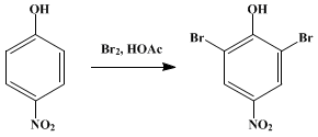 Reaction equation for 2,6-DIBROMO-4-NITROPHENOL (Phenol, 2,6-dibromo-4-nitro-)