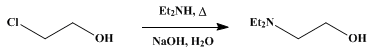 Reaction equation for β-DIETHYLAMINOETHYL ALCOHOL (Ethanol, 2-diethylamino-)