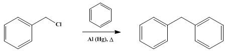 Reaction equation for DIPHENYLMETHANE (Methane, diphenyl-)