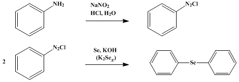 Reaction equation for DIPHENYL SELENIDE (Phenyl selenide)