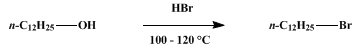 Reaction equation for n-DODECYL BROMIDE (Dodecane, 1-bromo-)
