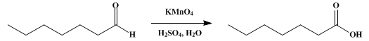 Reaction equation for n-HEPTANOIC ACID (Enanthic acid)