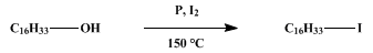 Reaction equation for n-HEXADECYL IODIDE (Hexadecane, 1-iodo-)