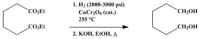 Reaction equation for HEXAMETHYLENE GLYCOL (1,6-Hexanediol)