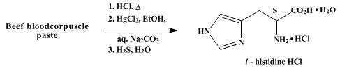 Reaction equation for l-HISTIDINE MONOHYDROCHLORIDE
