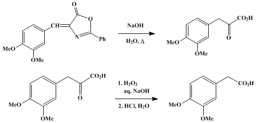 Reaction equation for HOMOVERATRIC ACID