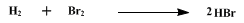 Reaction equation for HYDROGEN BROMIDE (ANHYDROUS) (Hydrobromic acid)
