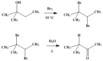 Reaction equation for METHYL ISOPROPYL KETONE (2-Butanone, 3-methyl-)
