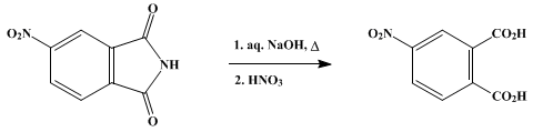 Reaction equation for 4-NITROPHTHALIC ACID (Phthalic acid, 4-nitro-)