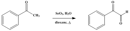 Reaction equation for PHENYLGLYOXAL (Glyoxal, phenyl-)