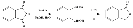 Reaction equation for PHTHALIDE