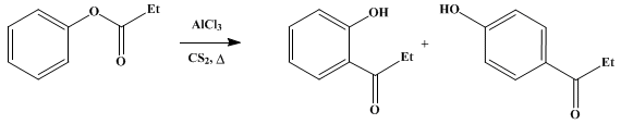 Reaction equation for o-PROPIOPHENOL AND p-PROPIOPHENOL (Propiophenone, o- and p-hydroxy-)