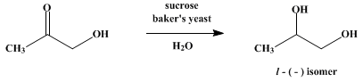 Reaction equation for l-PROPYLENE GLYCOL (1,2-Propanediol, l-)