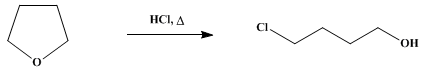 Reaction equation for TETRAMETHYLENE CHLOROHYDRIN (1-Butanol, 4-chloro-)