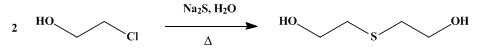 Reaction equation for β-THIODIGLYCOL (Ethanol, 2,2'-thiodi-)