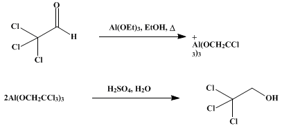 Reaction equation for TRICHLOROETHYL ALCOHOL (Ethanol, 2-trichloro-)
