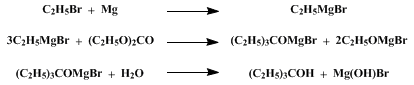 Reaction equation for TRIETHYL CARBINOL (3-Pentanol, 3-ethyl-)
