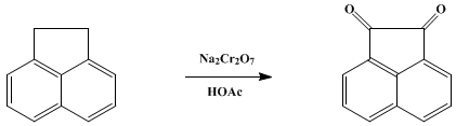 Reaction equation for ACENAPHTHENEQUINONE