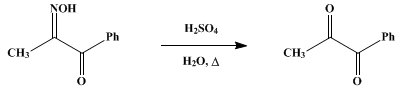 Reaction equation for ACETYLBENZOYL (1,2-Propanedione, 1-phenyl-)